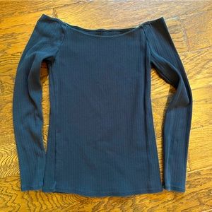 American Apparel off shoulder long sleeve top